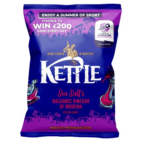 KETTLE SEA SALT & BALSAMIC VINEGAR OF MODENA CRISPS 40G