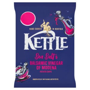 KETTLE SEA SALT & BALSAMIC VINEGAR OF MODENA CRISPS PMP £1.29 80G