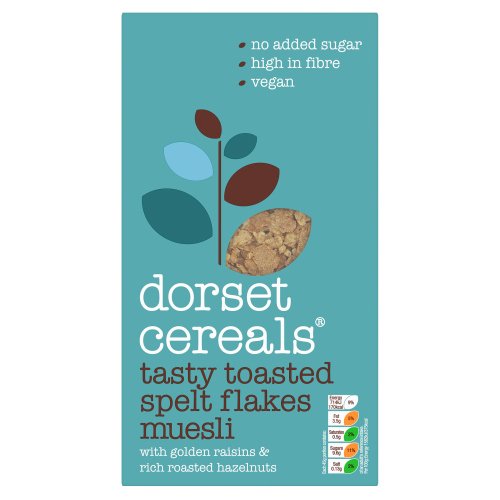 DORSET CEREALS TASTY TOASTED SPELT FLAKES MUESLI 570G