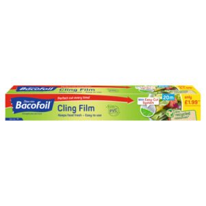 BACOFOIL CLING FILM PVC FREE PMP £1.99 20MTR