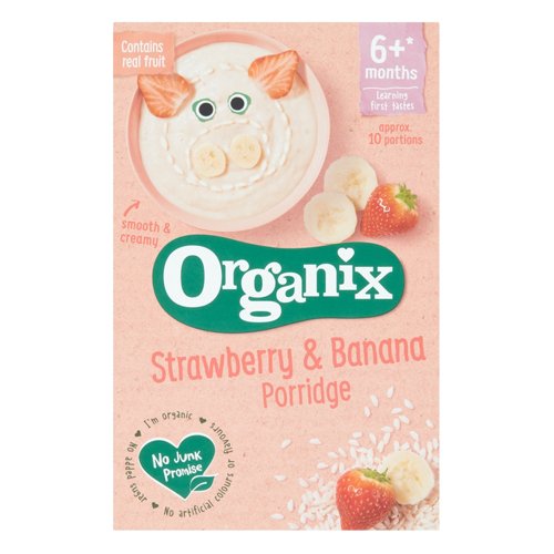 ORGANIX STRAWBERRY & BANANA PORRIDGE 6+ MONTHS 120G