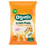ORGANIX CHEESE & HERB ORGANIC FINGER CORN PUFFS 10+MONTHS 4PK 15G