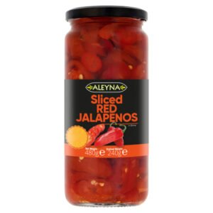 ALEYNA SLICED RED JALAPENOS PMP £1.49 480G