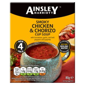 AINSLEY HARRIOTT SMOKY CHICKEN & CHORIZO CUP SOUP 80G
