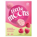 LITTLE MOONS RASPBERRY ICE CREAM MOCHI 6PK