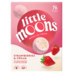 LITTLE MOONS STRAWBERRIES&CREAM MOCHI ICE CREAM 6PK