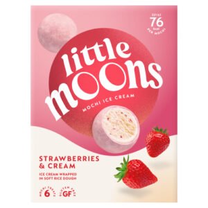 LITTLE MOONS STRAWBERRIES&CREAM MOCHI ICE CREAM 6PK