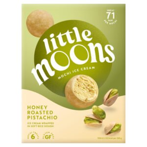 LITTLE MOONS HONEY ROAST PISTACHIO ICE CREAM MOCHI 6PK