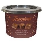 THORNTONS TRIPLE CARAMEL BROWNIE BITES TUB 20PK-XMAS