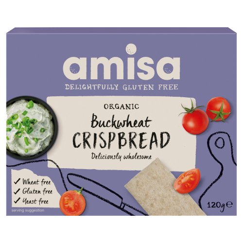 AMISA ORGANIC BUCKWHEAT CRISPBREAD 120G