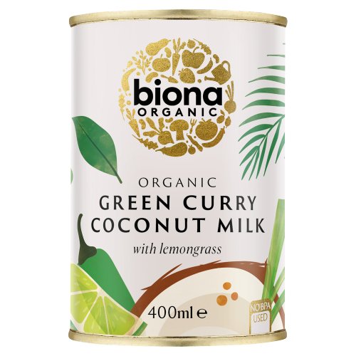 BIONA ORGANIC COCONUT MILK GREEN CURRY 400ML