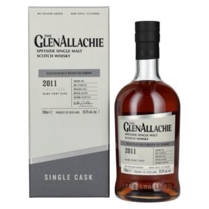 The GlenAllachie 12 Years Old RUBY PORT PIPE 2011 55,9% Vol. 0,7l in gift box