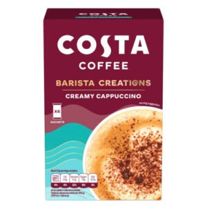 COSTA COFFEE BARISTA CREATIONS CREAMY CAPPUCCINO 6 X 17G (102G)