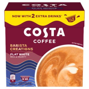 COSTA COFFEE BARISTA CREATIONS FLAT WHITE 10 X 14G (140G)