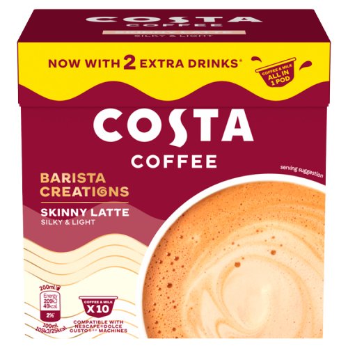 COSTA COFFEE SKINNY LATTE 14 X 10G (140G)