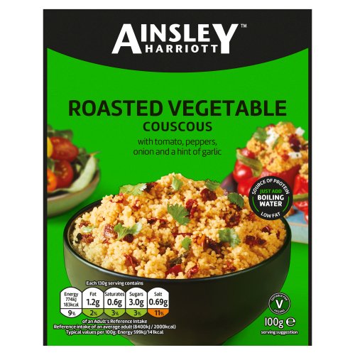 AINSLEY HARRIOTT ROASTED VEGETABLE COUS COUS 100G
