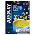 AINSLEY CLASSIC BROCCOLI & STILTON CUP SOUP 72G