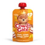 COW & GATE APPLE MANGO ORANGE & CARROT POUCH 4M+ 100G
