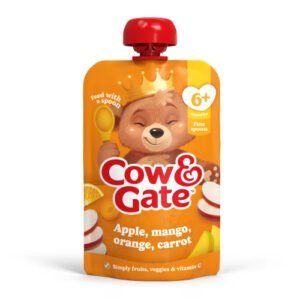 COW & GATE APPLE MANGO ORANGE & CARROT POUCH 4M+ 100G