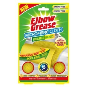 ELBOW GREASE DUAL SIDED MICROFIBRE CLOTH 1PK