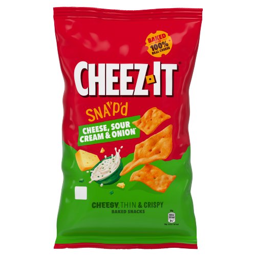 CHEEZ-IT CHEESE SOUR CREAM & ONION THIN & CRISPY BAKED 120G