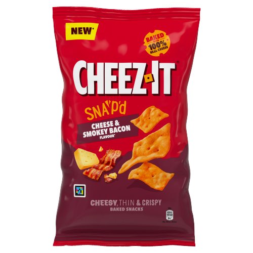 CHEEZ-IT CHEESE & SMOKEY BACON THIN & CRISPY BAKED 120G