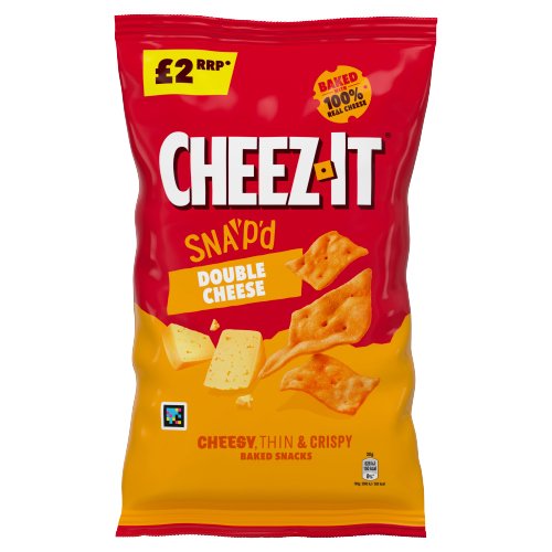 CHEEZ-IT DOUBLE CHEESE THIN & CRISPY BAKED SNACKS PMP £2.00 120G