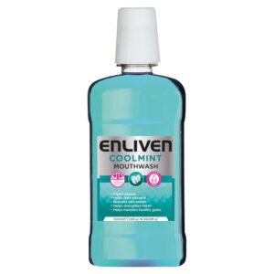 ENLIVEN MOUTHWASH COOLMINT BLUE ALCOHOL FREE 500ML