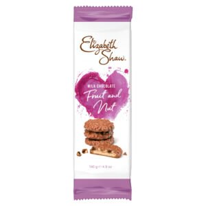 ELIIZABETH SHAW MILK CHOCOLATE FRUIT AND NUT 140G-XMAS