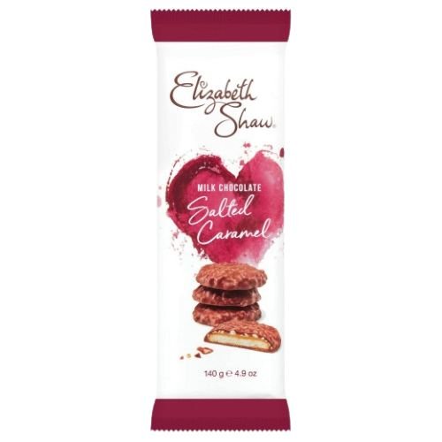 ELIZABETH SHAW MILK CHOC SALTED CARAMEL BISCUITS 140G-XMAS