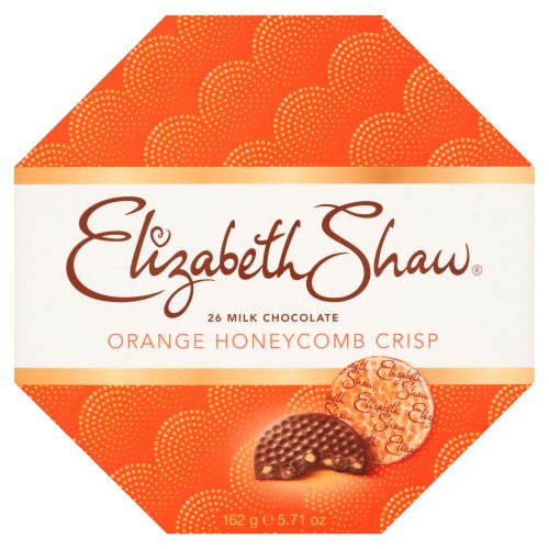 ELIZABETH SHAW MILK ORANGE HONEYCOMB CRISP 162G-XMAS