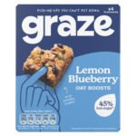GRAZE LEMON & BLUEBERRY OAT BOOSTS 4PK 120G