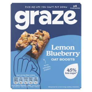GRAZE LEMON & BLUEBERRY OAT BOOSTS 4PK 120G