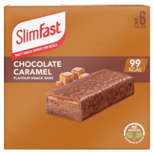 SLIMFAST CHOCOLATE CARAMEL TREATS SNACK BARS 6 X 26G (156G)