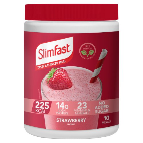 SLIMFAST STRAWBERRY FLAVOUR SHAKE 365G