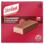 SLIMFAST STRAWBERRY CHOC SNACK BARS 6 X 25G (150G)