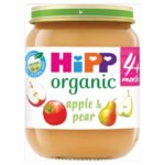 HIPP ORGANIC APPLE & PEAR BABY FOOD JAR 6+ MONTHS PMP 95P 125G