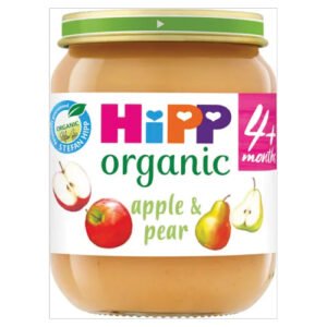 HIPP ORGANIC APPLE & PEAR BABY FOOD JAR 6+ MONTHS PMP 95P 125G