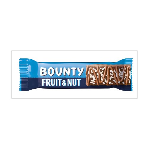 BOUNTY TRIPLE TREAT FRUIT & NUT CHOCOLATE SNACK BAR 40G