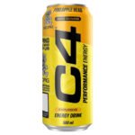 C4 ENERGY REORG PINEAPPLE HEAD EXPLOSIVE ZERO SUGAR CAN 500ML