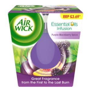 AIRWICK PURPLE BLACKBERRY SPICE CANDLE 105G