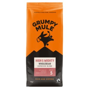 GRUMPY MULE HIGH & MIGHTY ESPRESSO BLEND WHOLE COFFEE BEANS 1KG