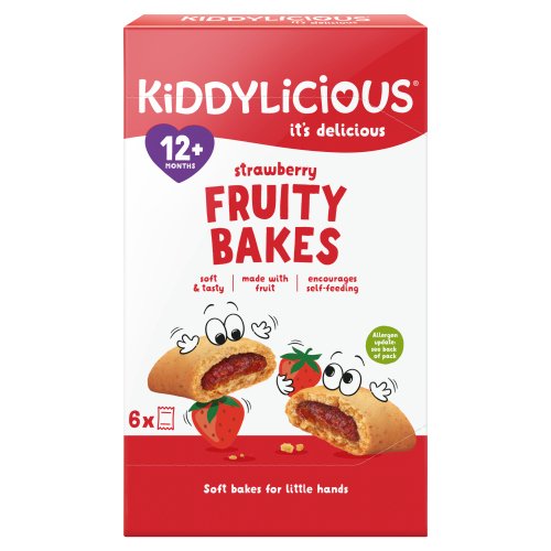 KIDDYLICIOUS STRAWBERRY FRUITY BAKES 132G