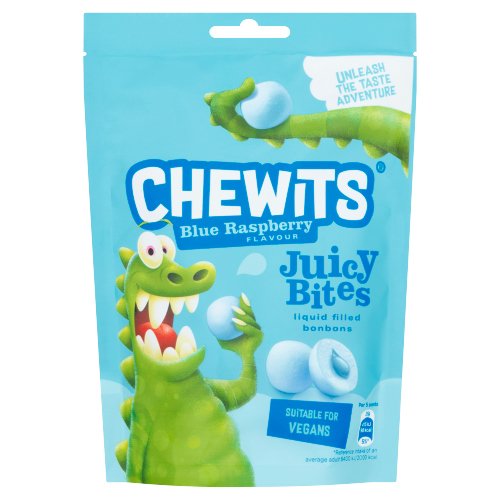 CHEWITS BLUE RASPBERRY JUICY BITES 115G