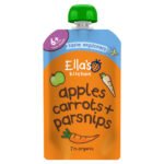 ELLA'S KITCHEN APPLES CARROTS + PARSNIPS FROM 4 MONTHS 120G