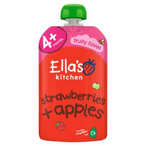 ELLA'S KITCHEN ORGANIC STRAWBERRIES AND APPLES BABY POUCH 4+ MONTHS 120G