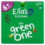 ELLA'S KITCHEN ORGANIC THE GREEN ONE SQUISHED SMOOTHIE FRUITS 5PK 90G