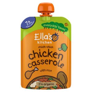 ELLA'S KITCHEN ORGANIC CHICKEN AND RICE CASSEROLE BABY POUCH 7+ MONTHS 130G