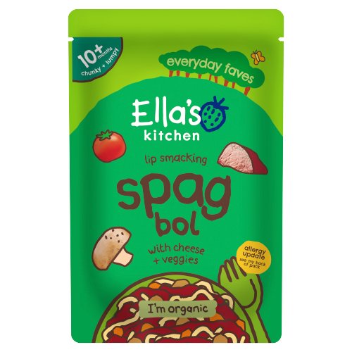 ELLA'S KITCHEN ORGANIC SPAG BOL WITH CHEESE BABY POUCH 10+ MONTHS 190G
