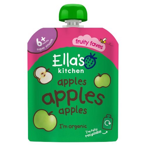 ELLA'S KITCHEN ORGANIC APPLES FIRST TASTES BABY POUCH 4+ MONTHS 70G